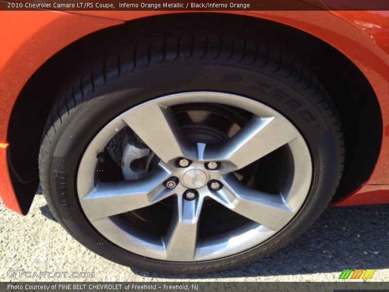 Inferno Orange Metallic / Black/Inferno Orange 2010 Chevrolet Camaro LT/RS Coupe