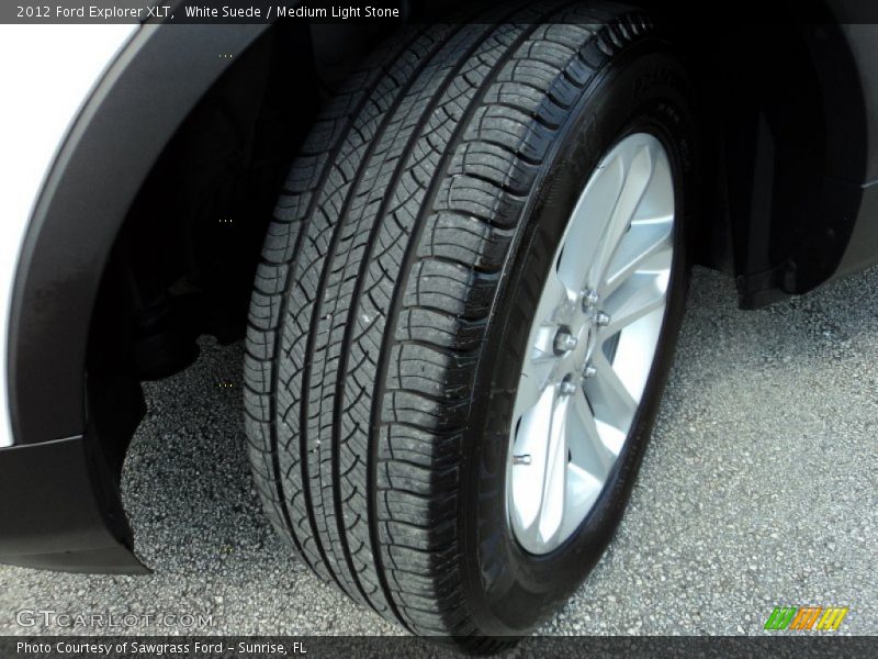 White Suede / Medium Light Stone 2012 Ford Explorer XLT