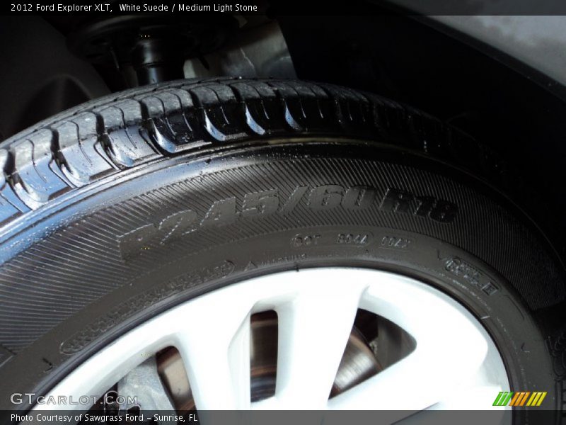 White Suede / Medium Light Stone 2012 Ford Explorer XLT