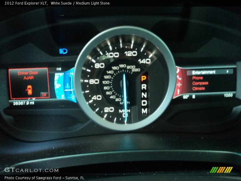White Suede / Medium Light Stone 2012 Ford Explorer XLT