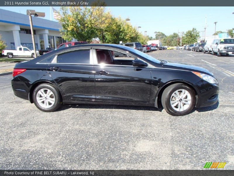 Midnight Black / Gray 2011 Hyundai Sonata GLS