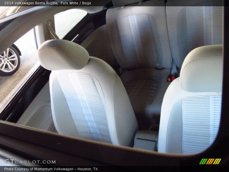 Pure White / Beige 2014 Volkswagen Beetle R-Line
