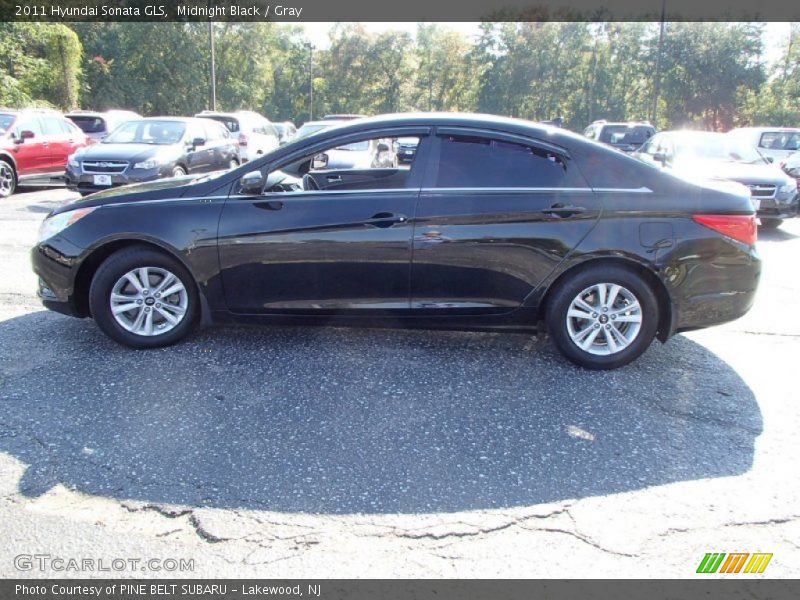 Midnight Black / Gray 2011 Hyundai Sonata GLS
