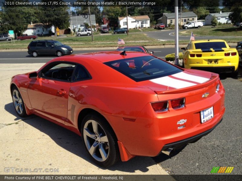 Inferno Orange Metallic / Black/Inferno Orange 2010 Chevrolet Camaro LT/RS Coupe