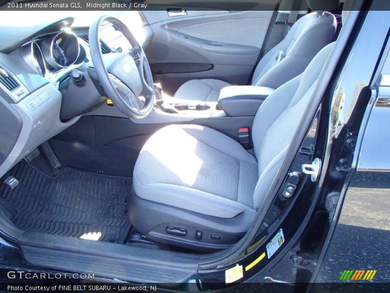 Midnight Black / Gray 2011 Hyundai Sonata GLS