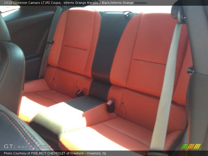 Inferno Orange Metallic / Black/Inferno Orange 2010 Chevrolet Camaro LT/RS Coupe
