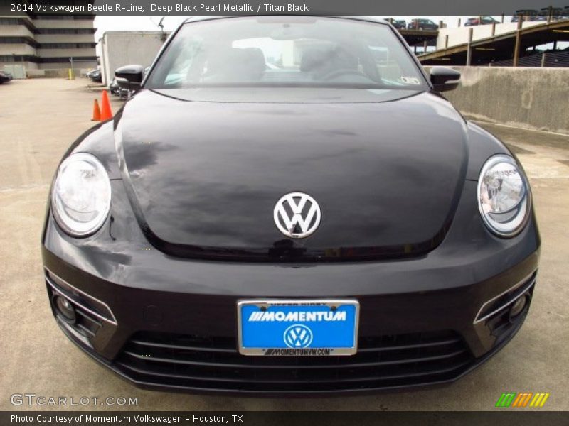 Deep Black Pearl Metallic / Titan Black 2014 Volkswagen Beetle R-Line