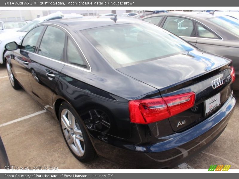 Moonlight Blue Metallic / Nougat Brown 2014 Audi A6 2.0T quattro Sedan