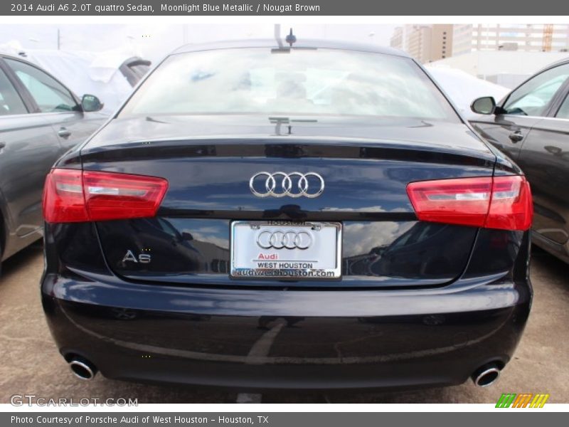 Moonlight Blue Metallic / Nougat Brown 2014 Audi A6 2.0T quattro Sedan