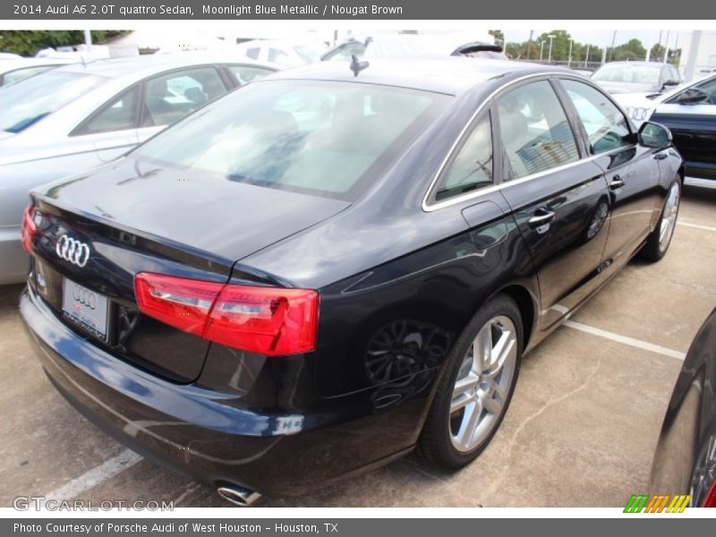 Moonlight Blue Metallic / Nougat Brown 2014 Audi A6 2.0T quattro Sedan