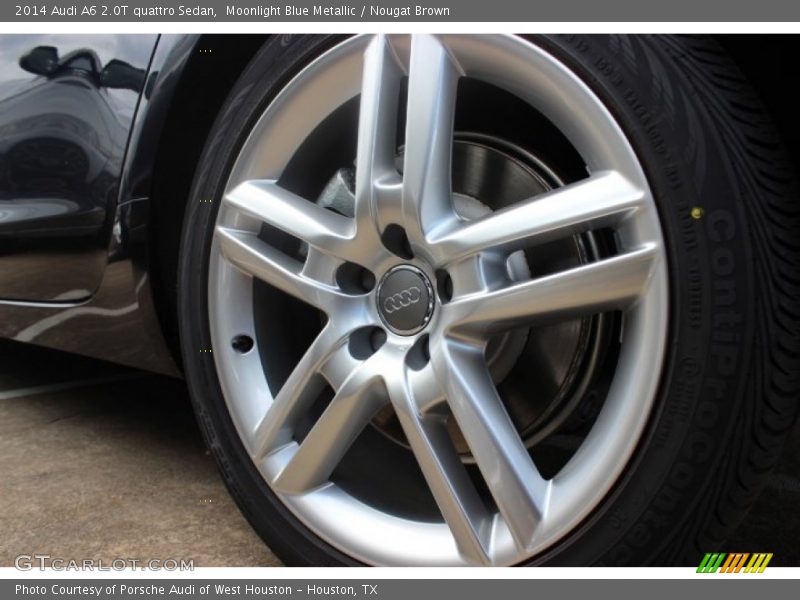 Moonlight Blue Metallic / Nougat Brown 2014 Audi A6 2.0T quattro Sedan