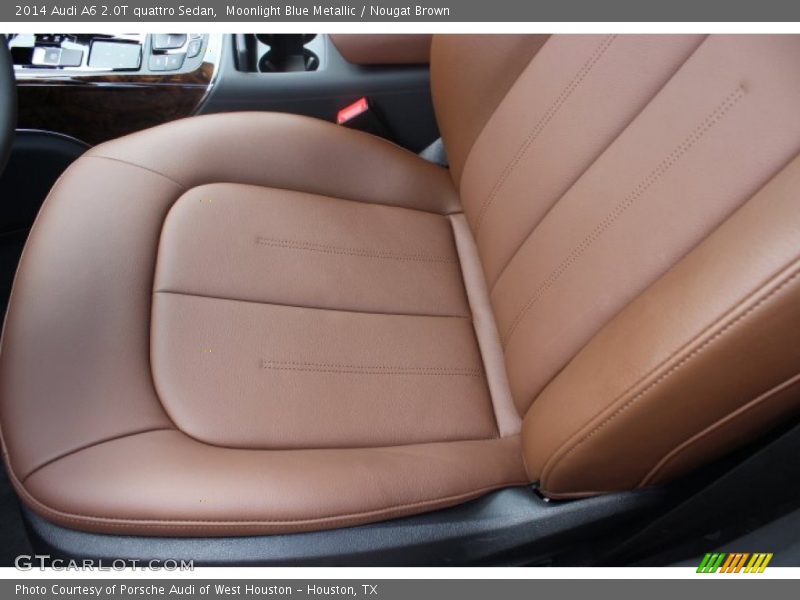 Moonlight Blue Metallic / Nougat Brown 2014 Audi A6 2.0T quattro Sedan
