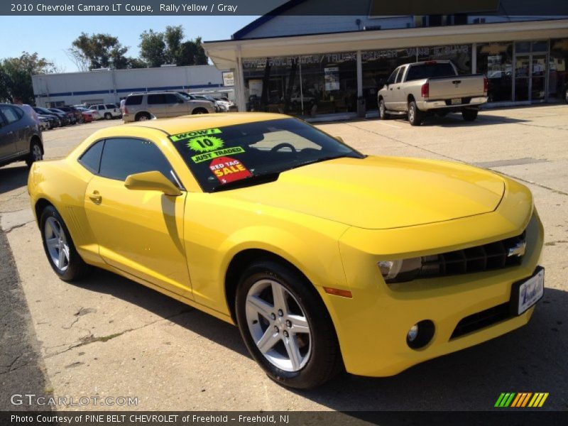 Rally Yellow / Gray 2010 Chevrolet Camaro LT Coupe