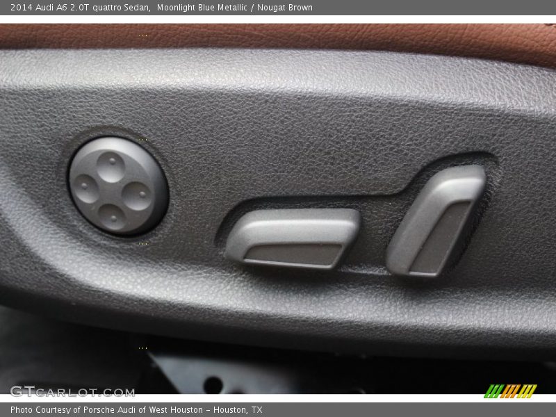 Moonlight Blue Metallic / Nougat Brown 2014 Audi A6 2.0T quattro Sedan