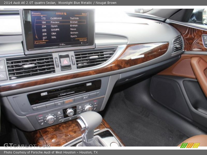 Moonlight Blue Metallic / Nougat Brown 2014 Audi A6 2.0T quattro Sedan