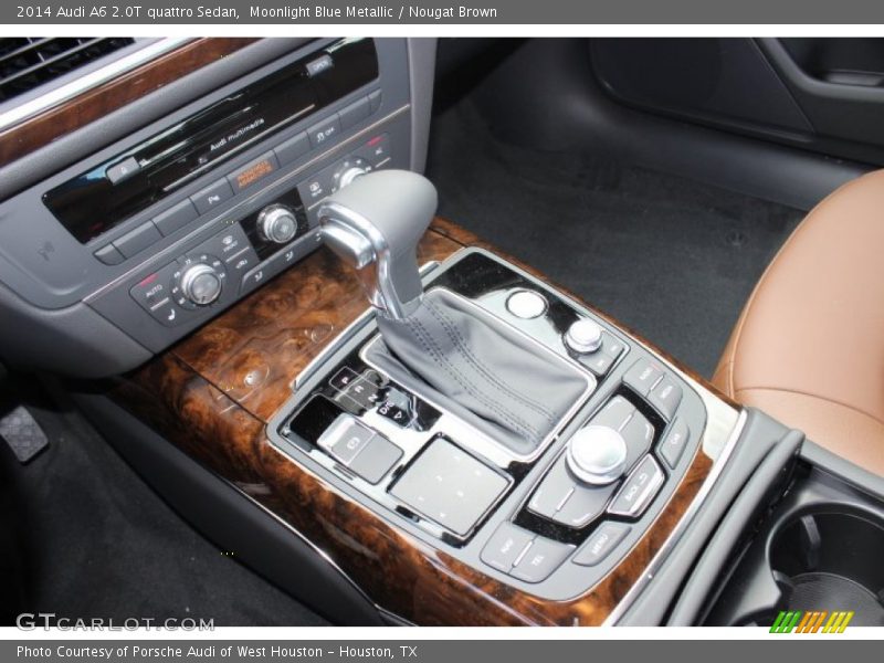 Moonlight Blue Metallic / Nougat Brown 2014 Audi A6 2.0T quattro Sedan