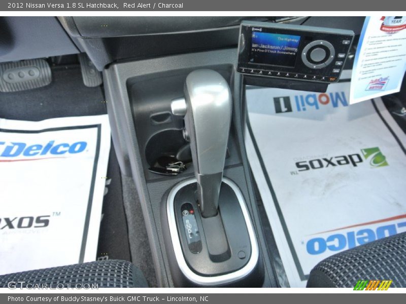 Red Alert / Charcoal 2012 Nissan Versa 1.8 SL Hatchback