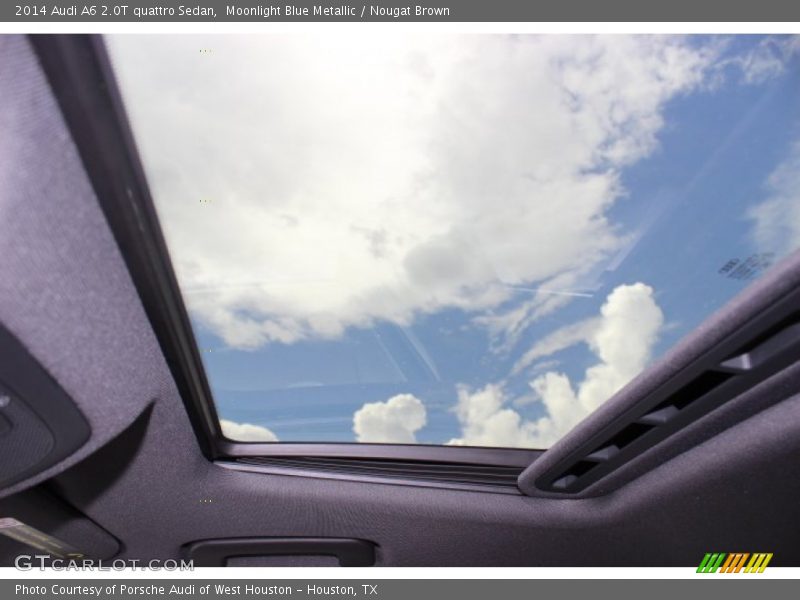 Moonlight Blue Metallic / Nougat Brown 2014 Audi A6 2.0T quattro Sedan