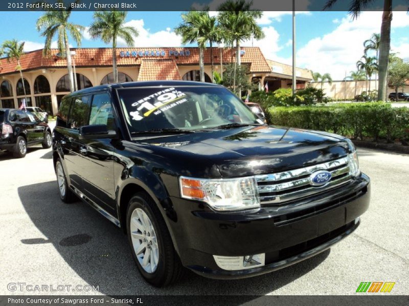 Black / Charcoal Black 2012 Ford Flex SEL