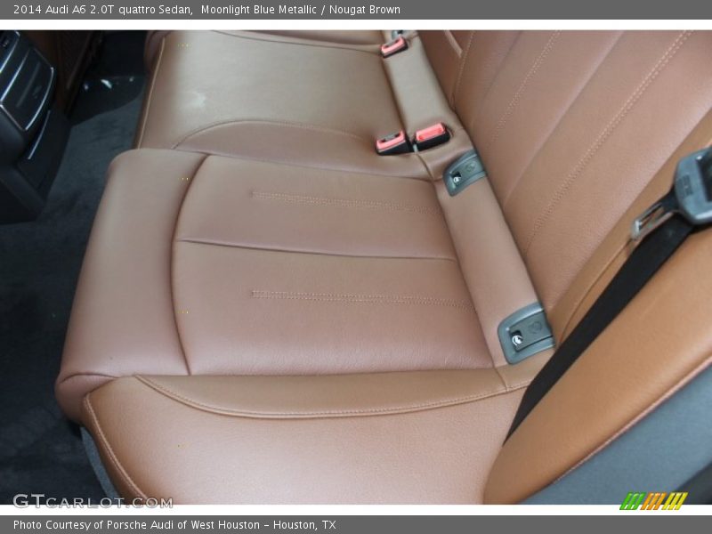 Moonlight Blue Metallic / Nougat Brown 2014 Audi A6 2.0T quattro Sedan