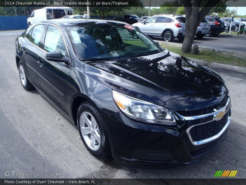 Black Granite Metallic / Jet Black/Titanium 2014 Chevrolet Malibu LS