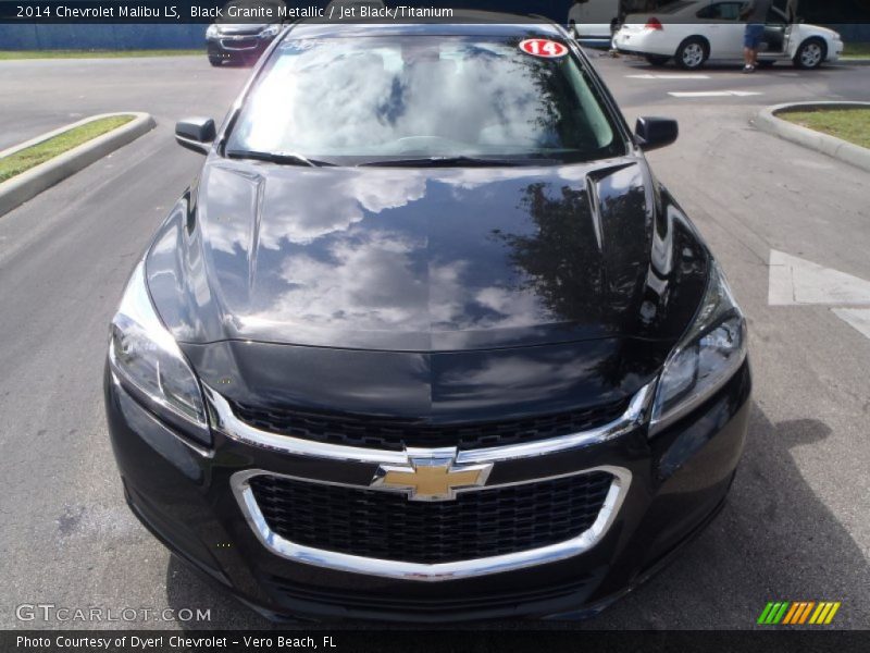 Black Granite Metallic / Jet Black/Titanium 2014 Chevrolet Malibu LS