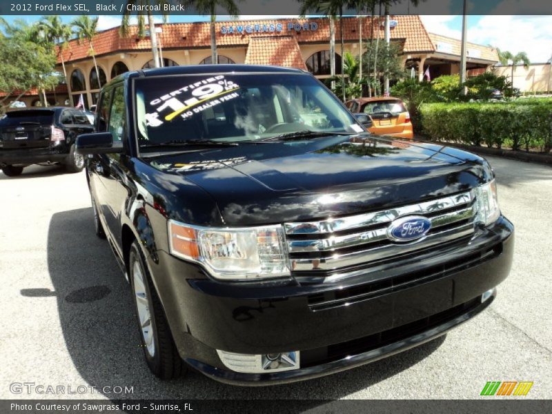 Black / Charcoal Black 2012 Ford Flex SEL
