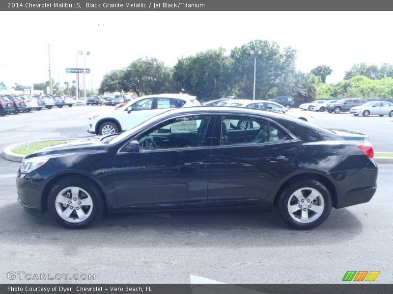 Black Granite Metallic / Jet Black/Titanium 2014 Chevrolet Malibu LS