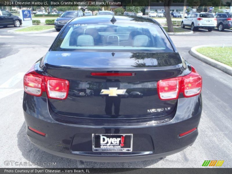 Black Granite Metallic / Jet Black/Titanium 2014 Chevrolet Malibu LS