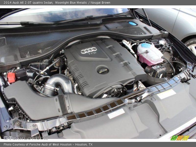 Moonlight Blue Metallic / Nougat Brown 2014 Audi A6 2.0T quattro Sedan