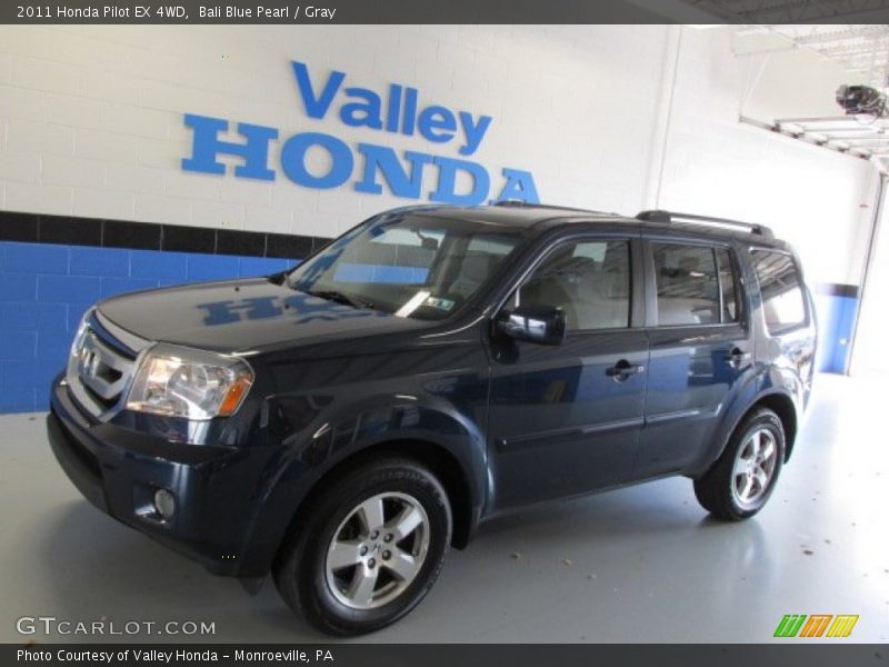 Bali Blue Pearl / Gray 2011 Honda Pilot EX 4WD