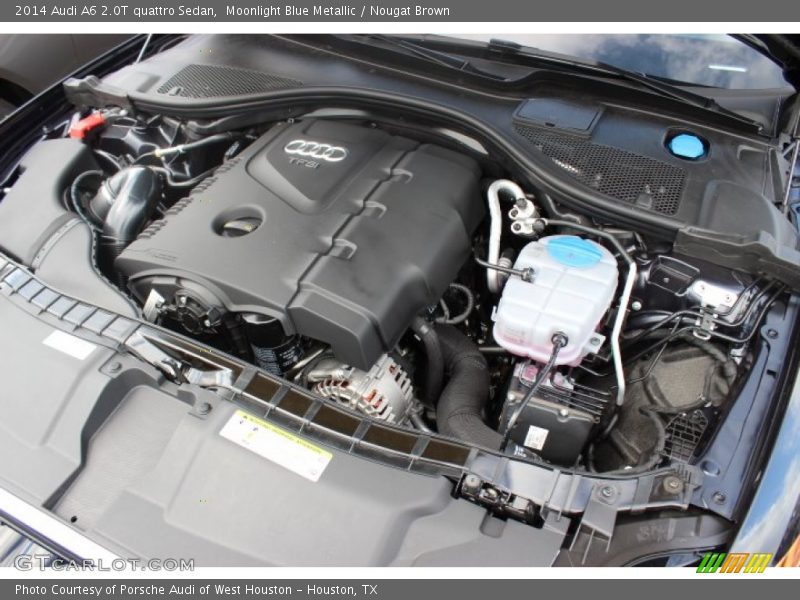 Moonlight Blue Metallic / Nougat Brown 2014 Audi A6 2.0T quattro Sedan