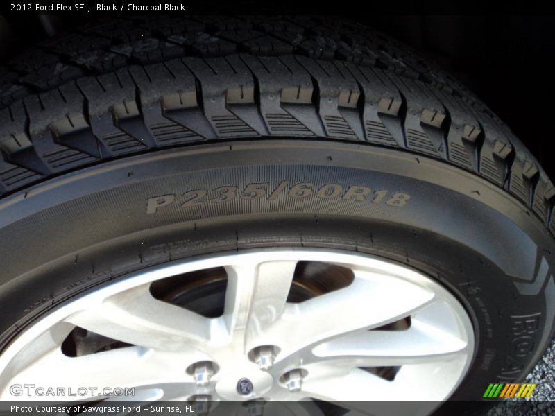 Black / Charcoal Black 2012 Ford Flex SEL