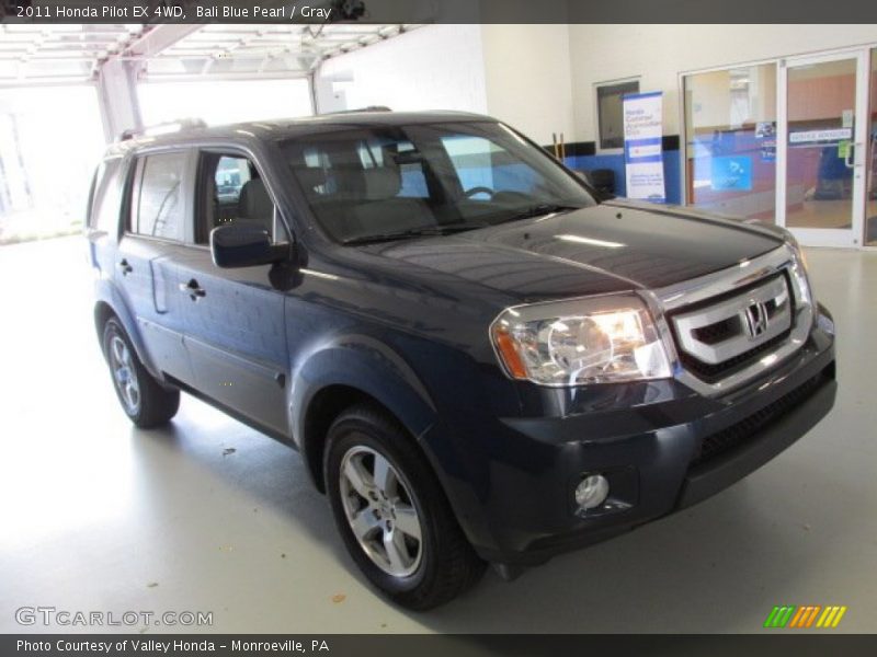 Bali Blue Pearl / Gray 2011 Honda Pilot EX 4WD