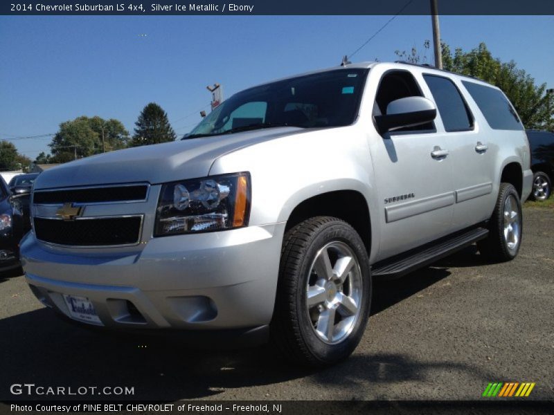 Silver Ice Metallic / Ebony 2014 Chevrolet Suburban LS 4x4