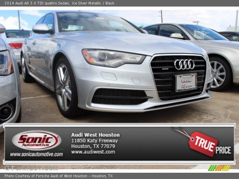 Ice Silver Metallic / Black 2014 Audi A6 3.0 TDI quattro Sedan