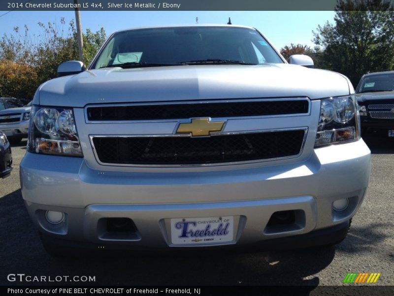 Silver Ice Metallic / Ebony 2014 Chevrolet Suburban LS 4x4