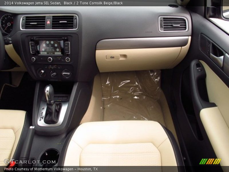 Black / 2 Tone Cornsilk Beige/Black 2014 Volkswagen Jetta SEL Sedan
