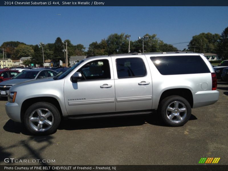 Silver Ice Metallic / Ebony 2014 Chevrolet Suburban LS 4x4