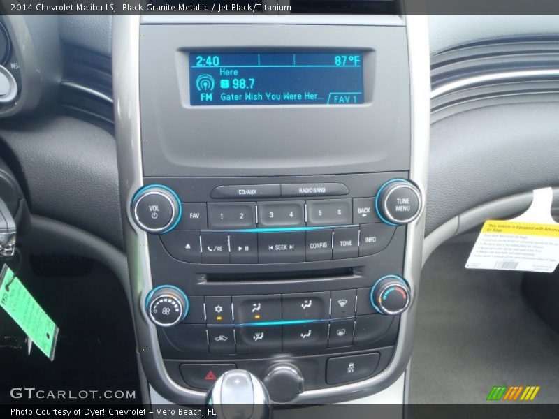 Black Granite Metallic / Jet Black/Titanium 2014 Chevrolet Malibu LS