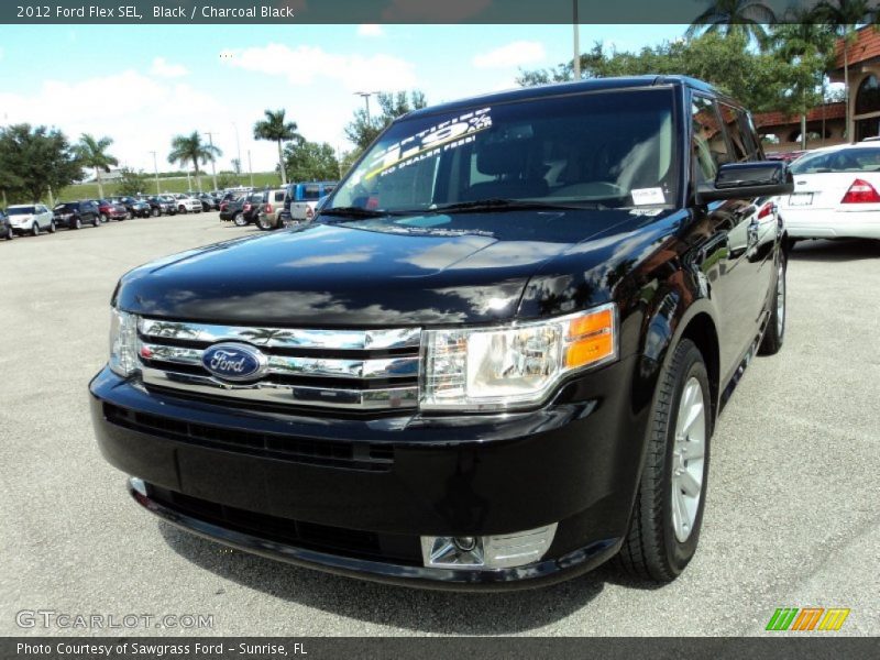 Black / Charcoal Black 2012 Ford Flex SEL