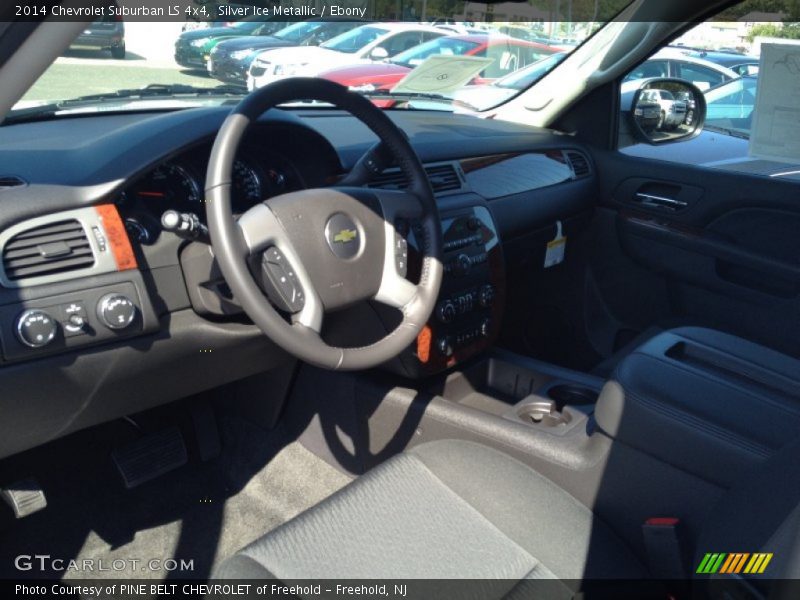 Silver Ice Metallic / Ebony 2014 Chevrolet Suburban LS 4x4