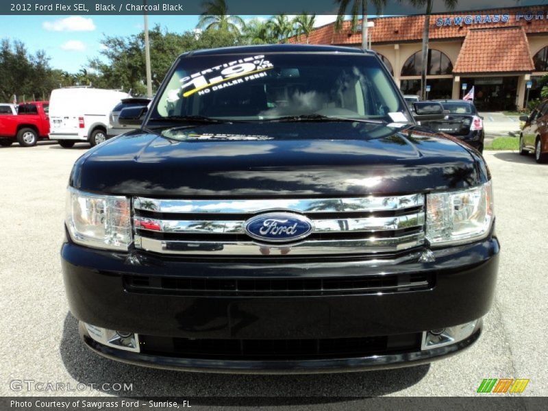 Black / Charcoal Black 2012 Ford Flex SEL