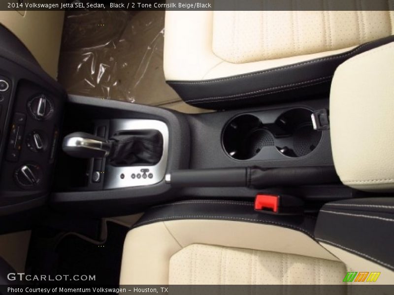Black / 2 Tone Cornsilk Beige/Black 2014 Volkswagen Jetta SEL Sedan