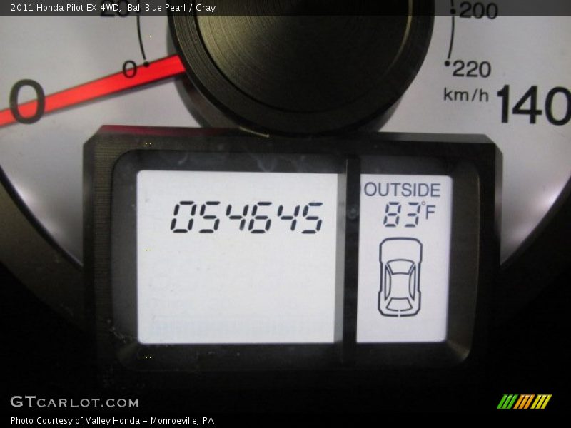 Bali Blue Pearl / Gray 2011 Honda Pilot EX 4WD