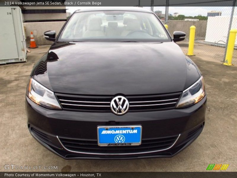 Black / Cornsilk Beige 2014 Volkswagen Jetta SE Sedan
