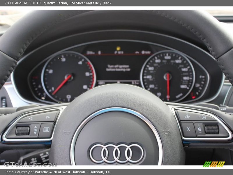 Ice Silver Metallic / Black 2014 Audi A6 3.0 TDI quattro Sedan