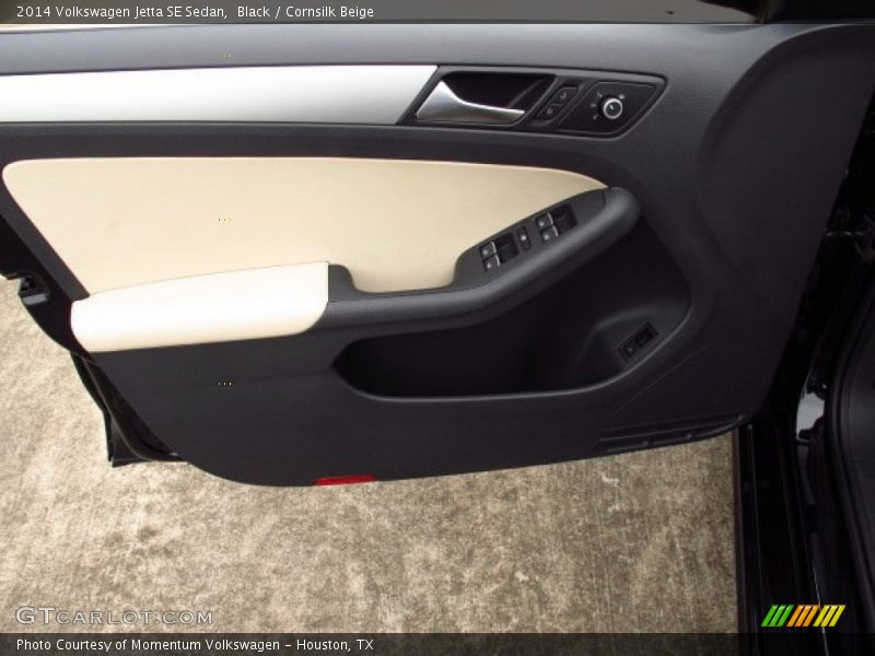 Black / Cornsilk Beige 2014 Volkswagen Jetta SE Sedan