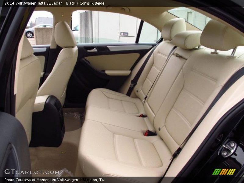 Black / Cornsilk Beige 2014 Volkswagen Jetta SE Sedan