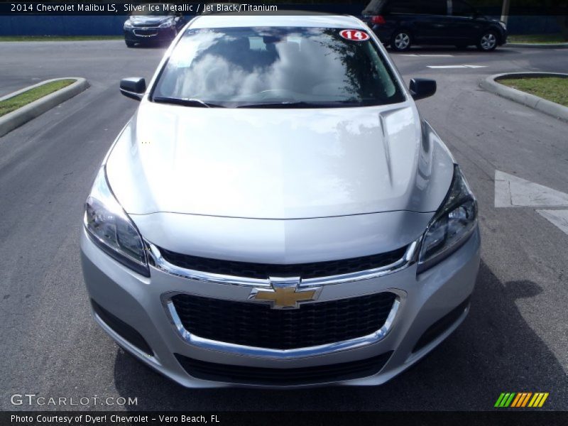 Silver Ice Metallic / Jet Black/Titanium 2014 Chevrolet Malibu LS